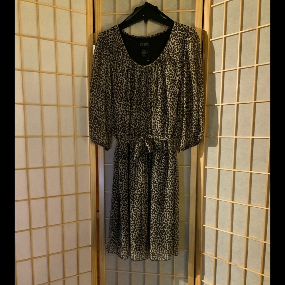 ENFOCUS women- cheetah/print dress.🐒🙈